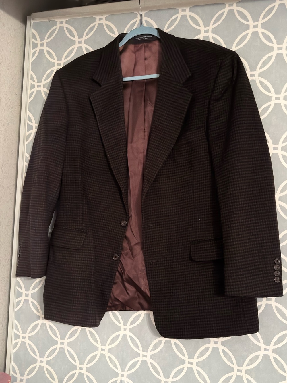 Brown Christian Aujard Houndstooth Blazer